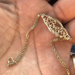 14k Gold Kids Bracelet 