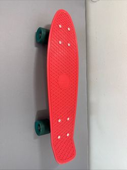 Penny Australia Skateboard Red Board Blue Wheels Waffle 22.5" Used