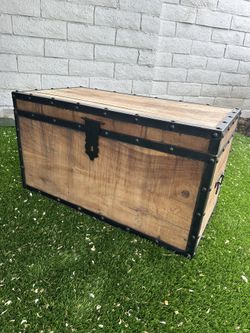 Chest Wood And Iron 