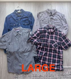 Harley‑Davidson Men’s Shirts — S, M & L. $30 and $40