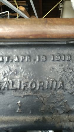 April 13th 1918 California school desk