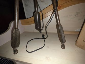 Rot iron Indian spear lamp