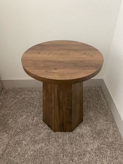 Dark wood nightstand