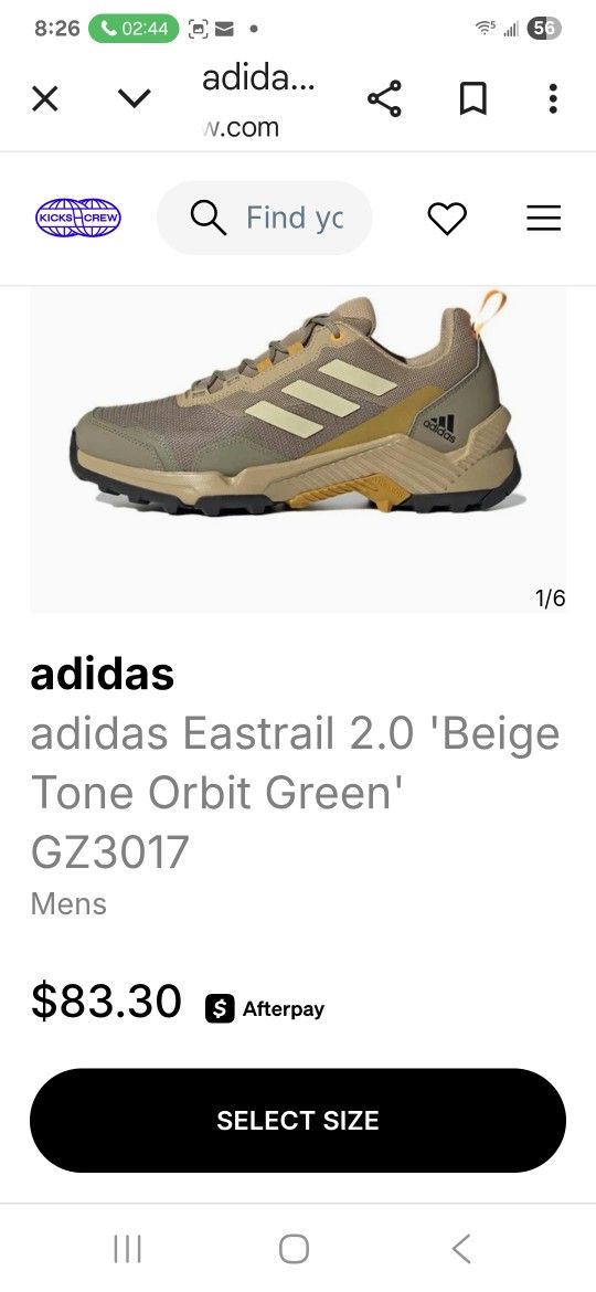 Adidas Estrail Size 9, 9.5. 11