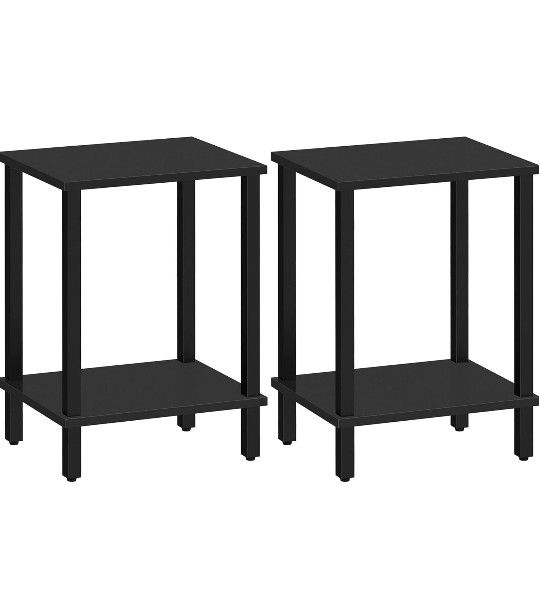 2 Black End Tables