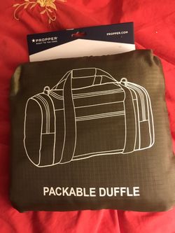 New packable duffle