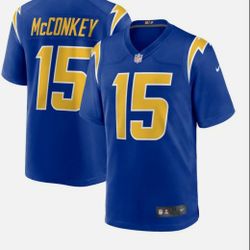 New! Men's Los Angeles Chargers Ladd McConkey Royal Alternate Game Jersey