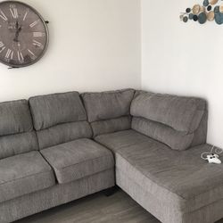 Grey Sofa Ottoman Coach 
