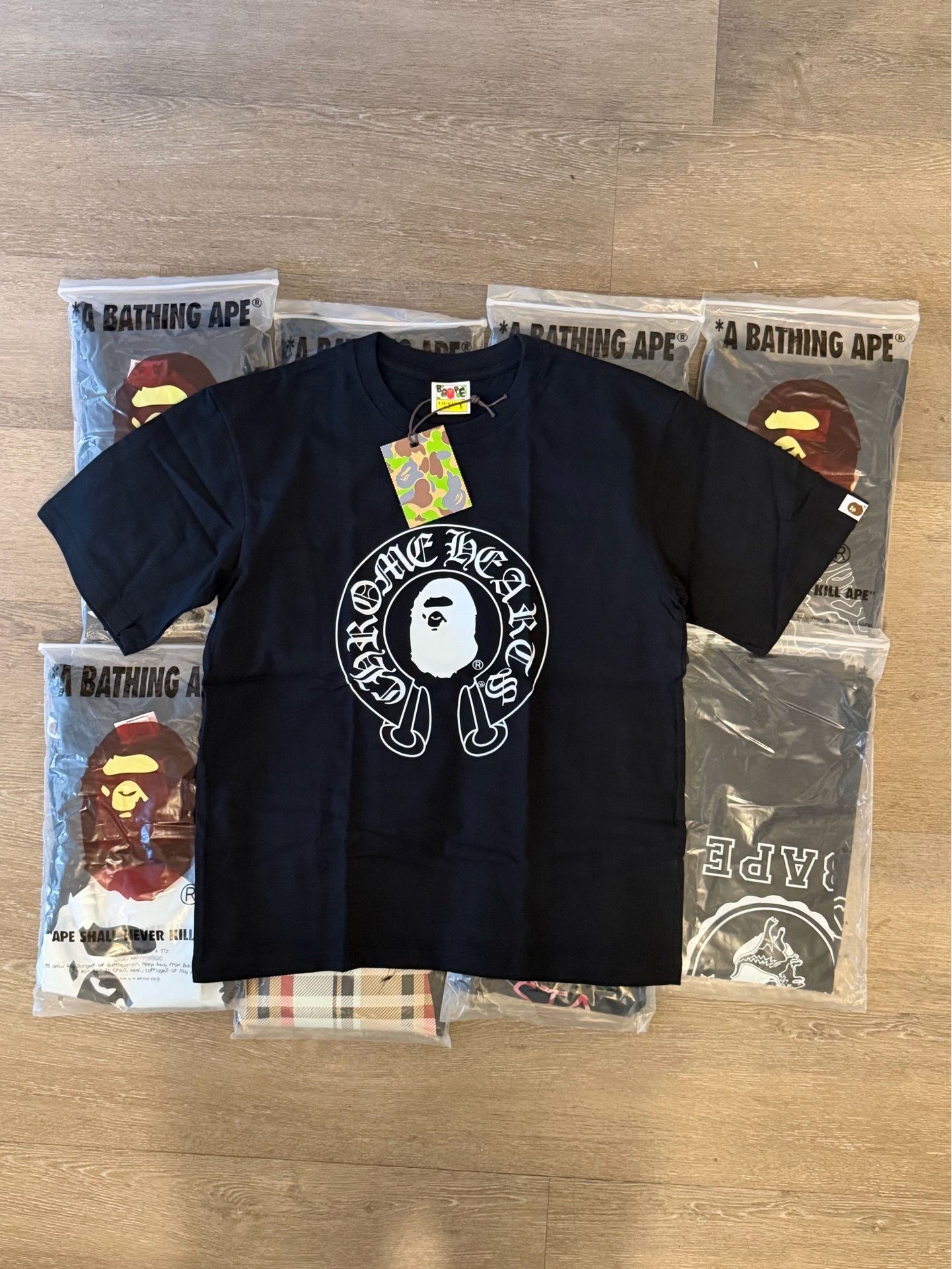 Bape shirt chrome hearts