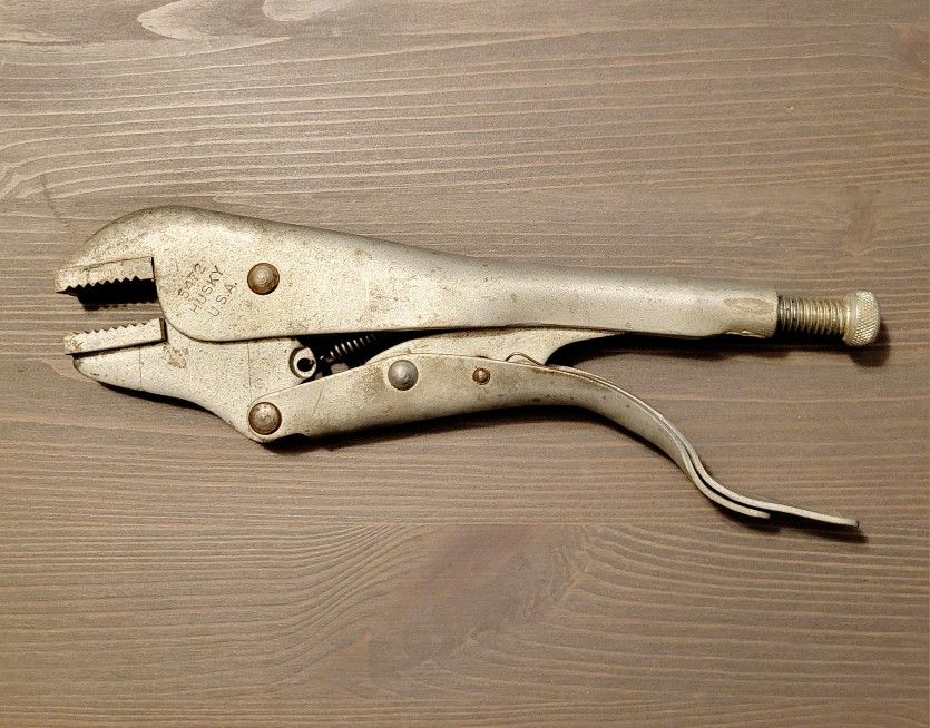 Vintage Husky 5472 U.S.A. Vise-Grip Style Locking Pliers 9" Good Condition