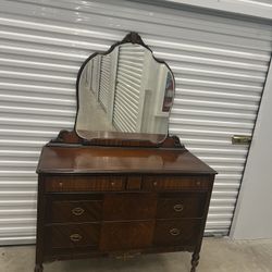 Antique Dresser On Casetrs