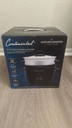 Continental 12 Cup Rice Cooker & Steamer