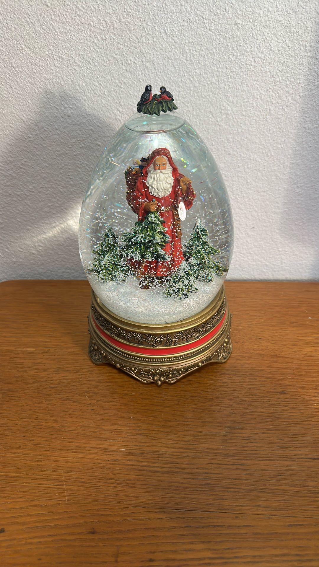 Hallmark Father Christmas / Deck The Halls 9" Tall 