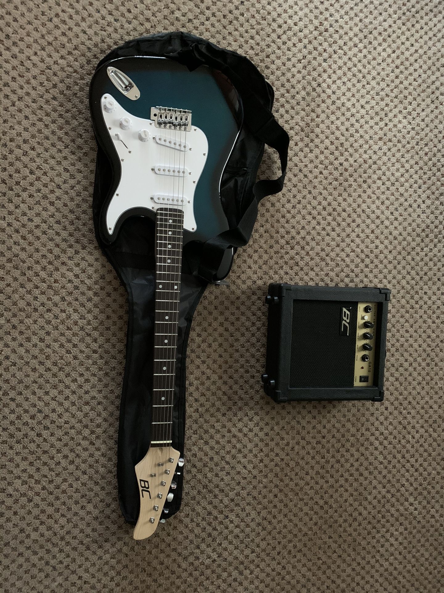 BC 39” beginners electric guitar. Still in the box and never used. Sells for $120 on line new. Asking $75.00