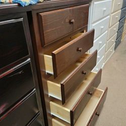 PINEWOOD DRESSER. 33" WIDTH. 49" HEIGHT ($269 White Color)