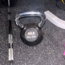 40 lb premium kettlebell