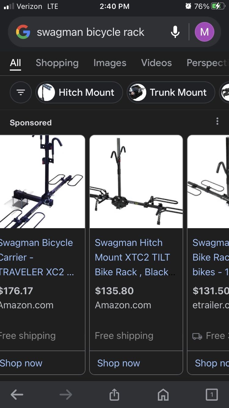 Swagman Bicycle Rack