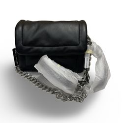 MARC JACOBS Mini Pillow Bag Leather Crossbody - Black