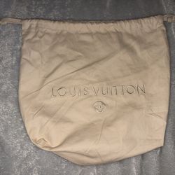 Small Louis Vuitton draw string protection bag