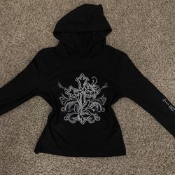 🖤 Black Top-Hoodie “True Love” 🖤