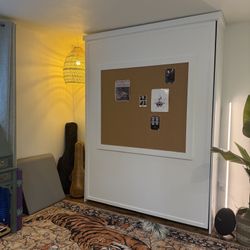 Wall Bed With Corkboard