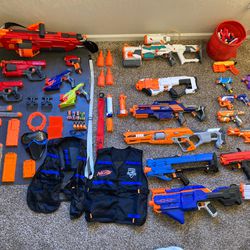 Assortment Of Nerf Guns (23 Total)