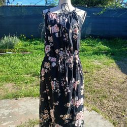 Black Floral Dress