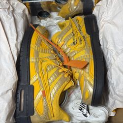 Nike Air Rubber Dunk Low X Off White University Gold 2020