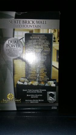 House decoration state brick wall led fountain