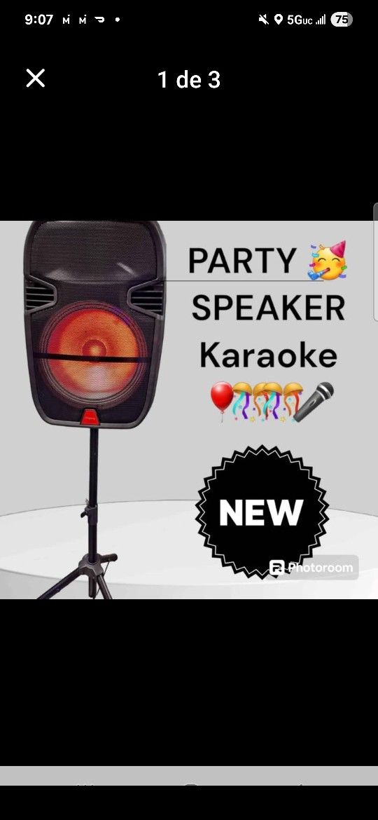 BLUETOOTH PARTY KARAOKE SPEAKER 🎈🎵🎶🎤🔋🎉