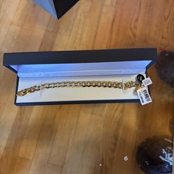 Solid 10K Italian Cuban Curb Bracelet – 22mm – 9”