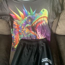 Black/purple Dinosaur Outfit 