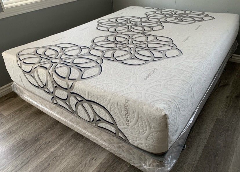 Full Sky Comfort Bamboo Cool Gel Memory Foamm Matres!!