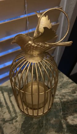 Gold Candle Holder