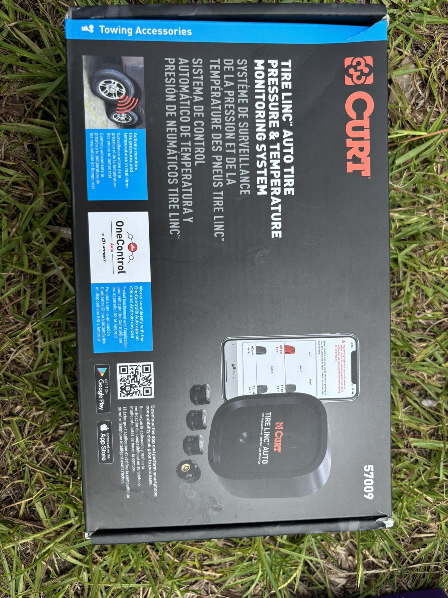 New Sealed Curt tire link auto tire pressure and temperature monitoring system
