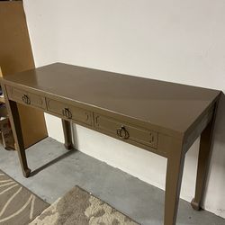Wood Desk With Drawers