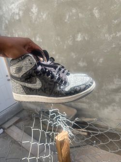 Air Jordan 1 High Graffiti Print Sneaker