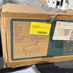 Black Stainless Steel Sink, New In Box $50