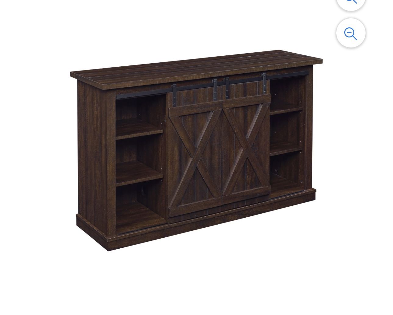 Twin Star Home Terryville Barn Door TV Stand for TVs up to 60" Espresso