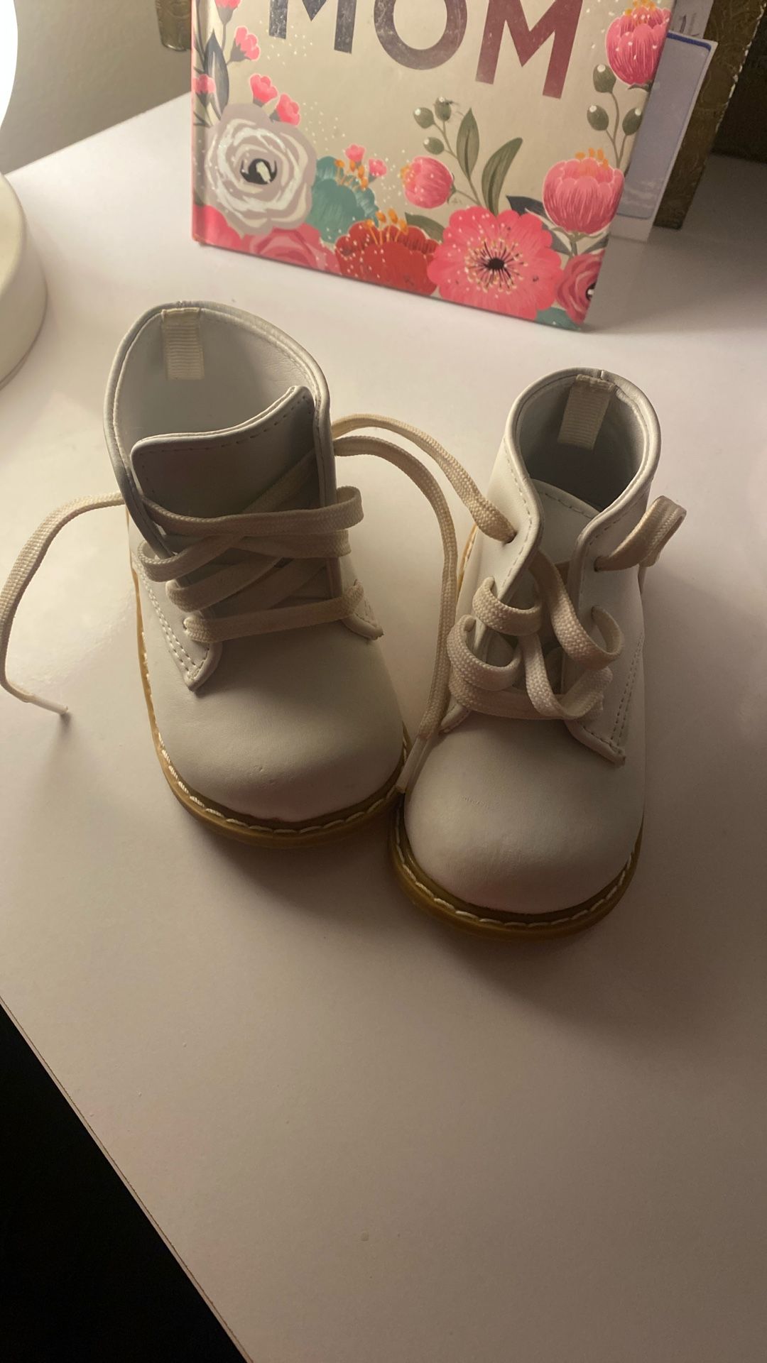 White Leather Walking Shoes Unisex
