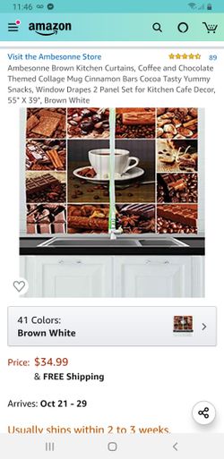 2 panel set of kitchen curtains