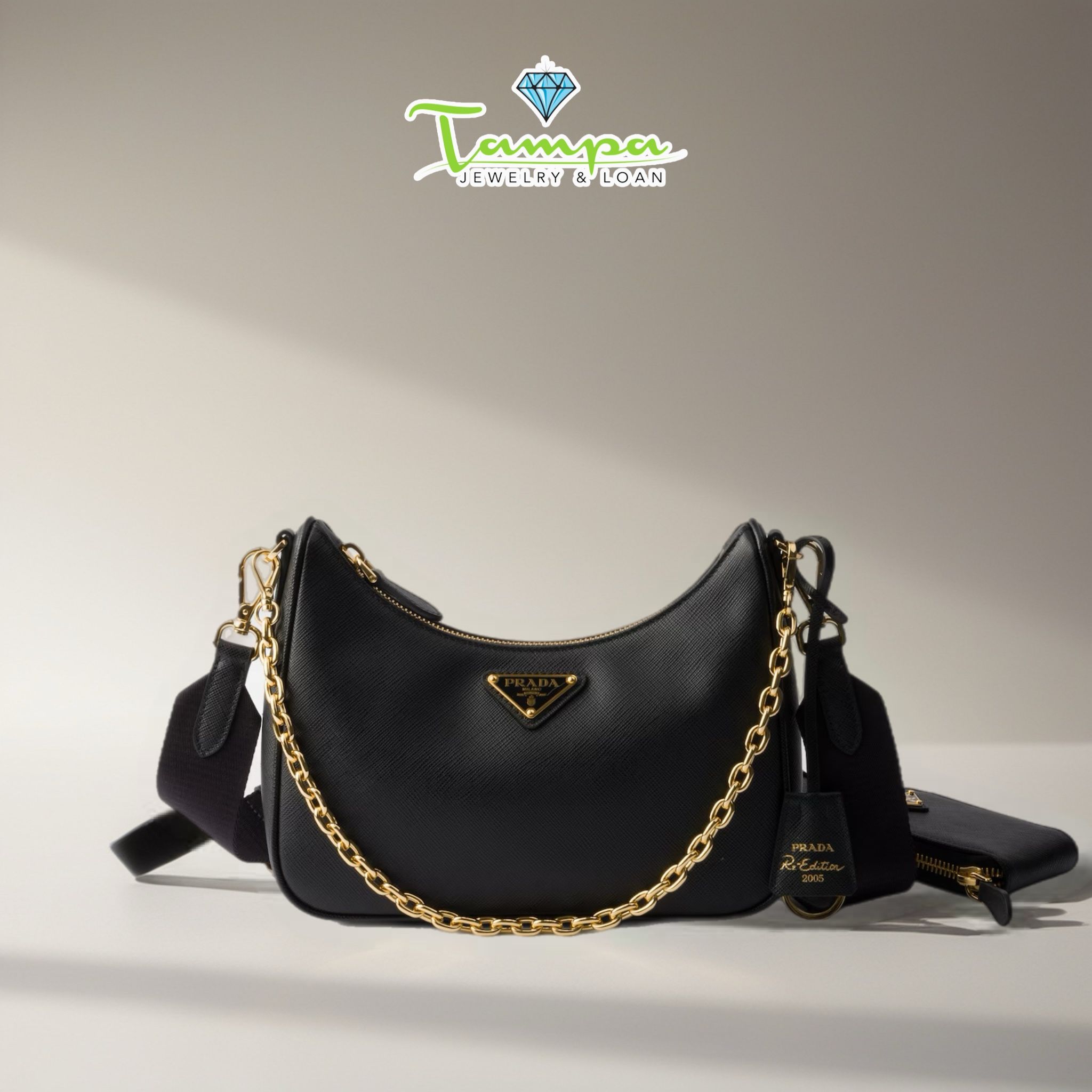 Prada re-edition 2005 Saffiano Leather Bag