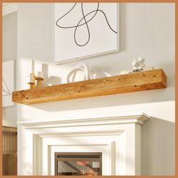 Pine Wood Fireplace Mantle (New in Box)