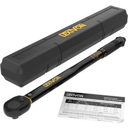 LEXIVON Torque Wrench 1/2-Inch Drive Click 10~150 Ft-Lb
