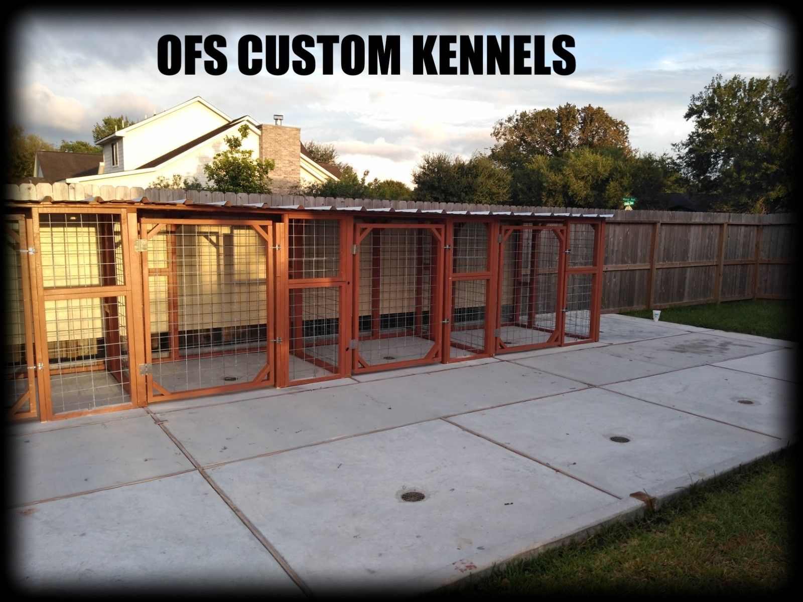 6 SECTIONAL custom dog kennels