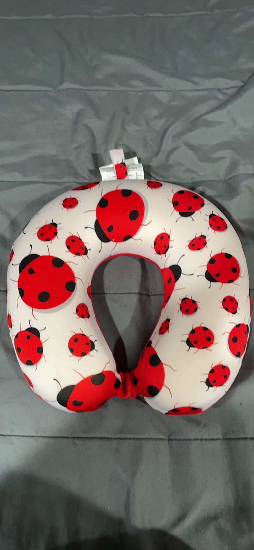 Ladybug Print Travel Pillow