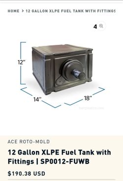 Plastic flex fuel tank