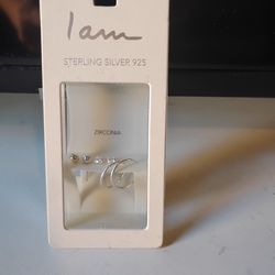 Sterling silver earrings. Set of 3 $20.00