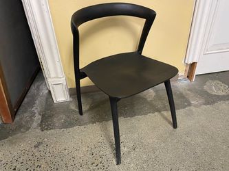 RESTORATION HARDWARE Luka Black Oak Dining Side Chair