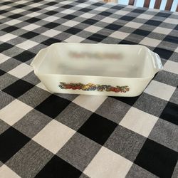 Fire King Natures Bounty Loaf Dish 